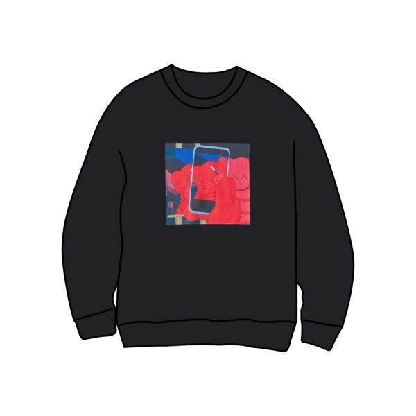 유니클로 UT x 카우스 x 워홀 스웨트셔츠 블랙 - KR Uniqlo UT x Kaws x Warhol Sweatshirt Black - KR