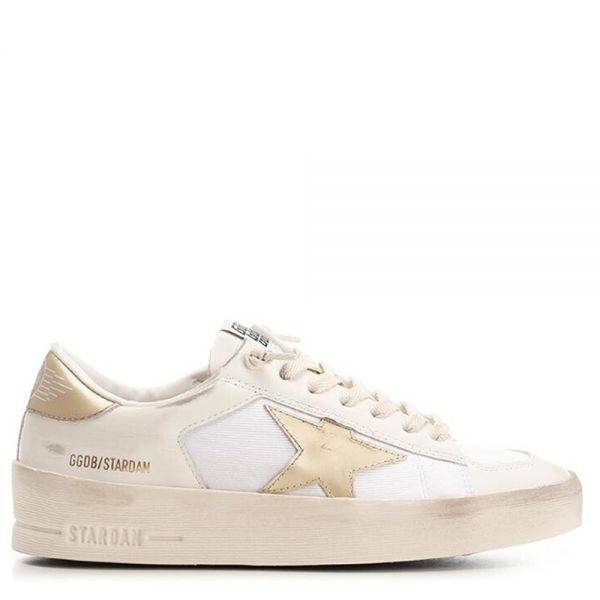 GOLDEN GOOSE 골든구스 GWF00128 F005375 10272 (스타단 스니커즈 골드 레더 스타)