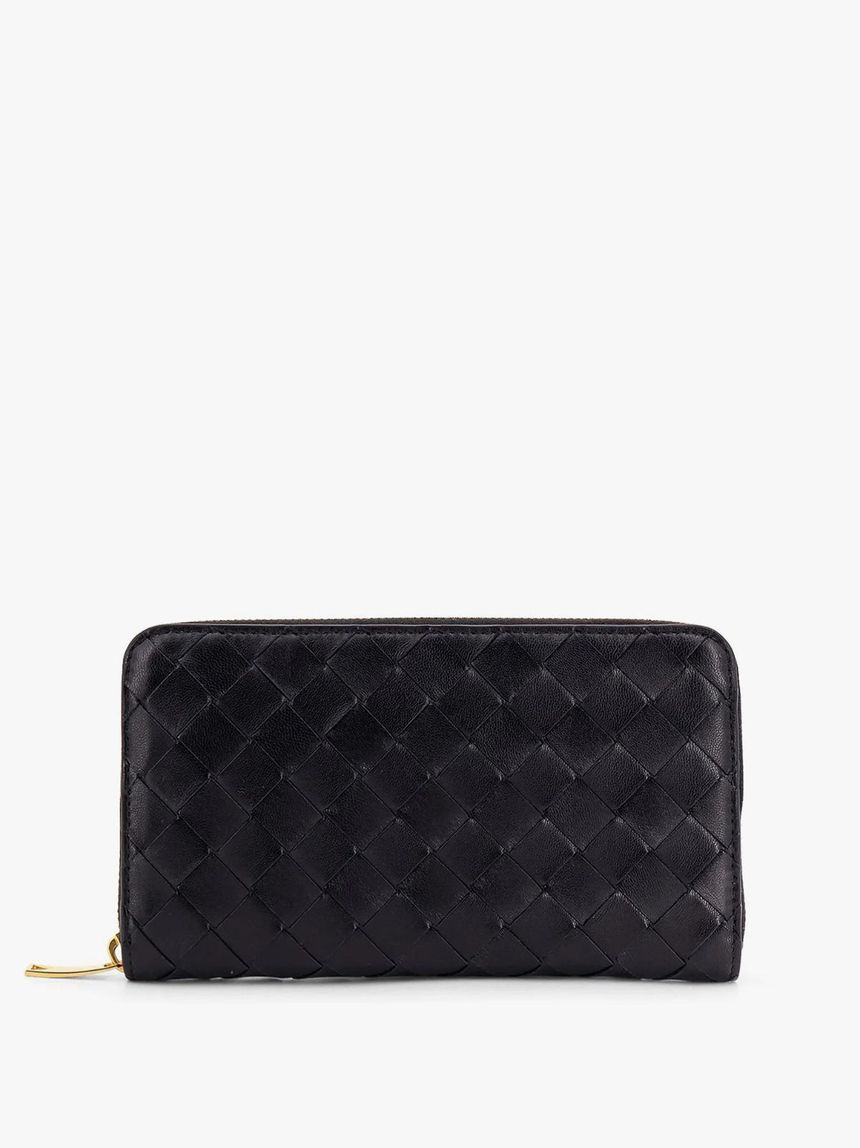 BOTTEGA VENETA Leather wallet with Intrecciato motif 814674