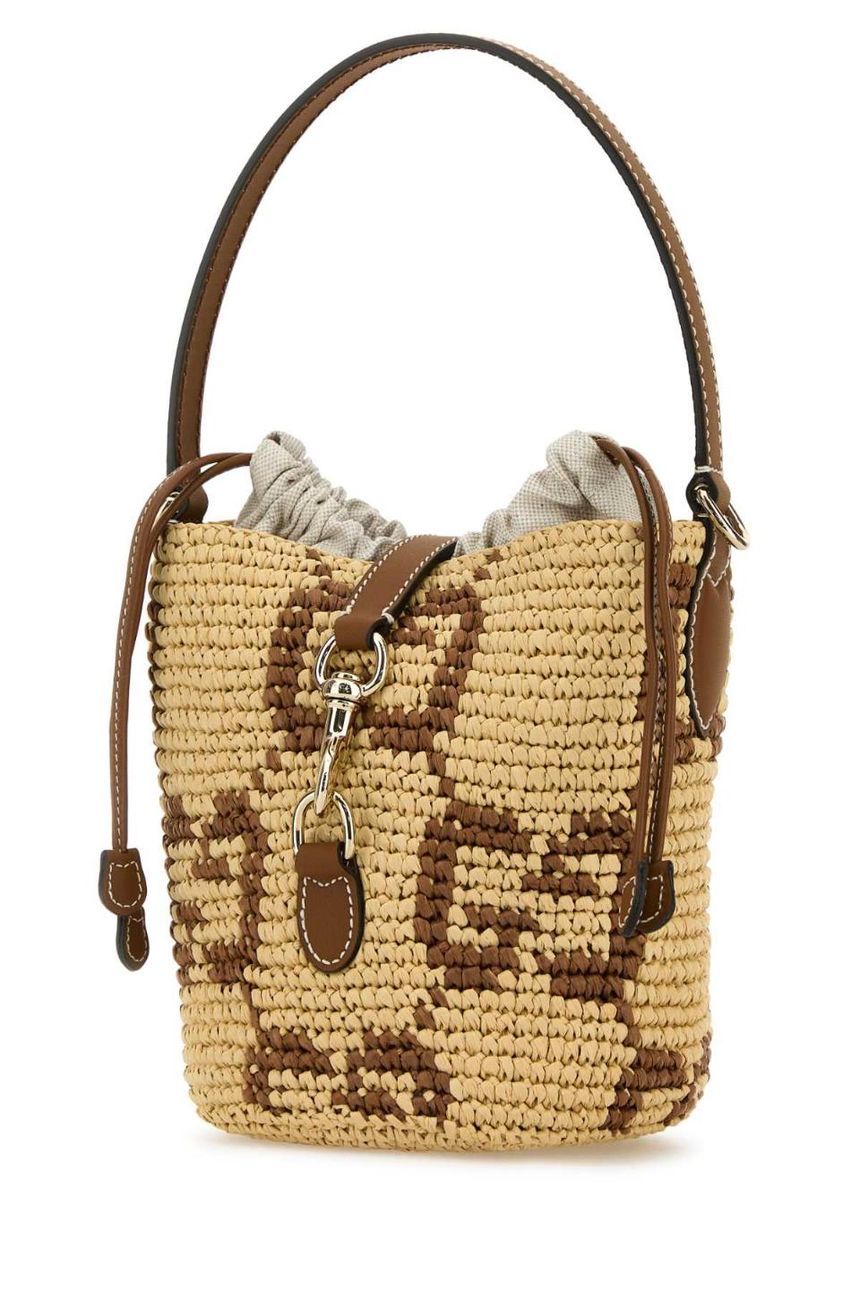 구찌 Embroidered raffia mini GG 버킷백 8162849AAGL 8782 JP1