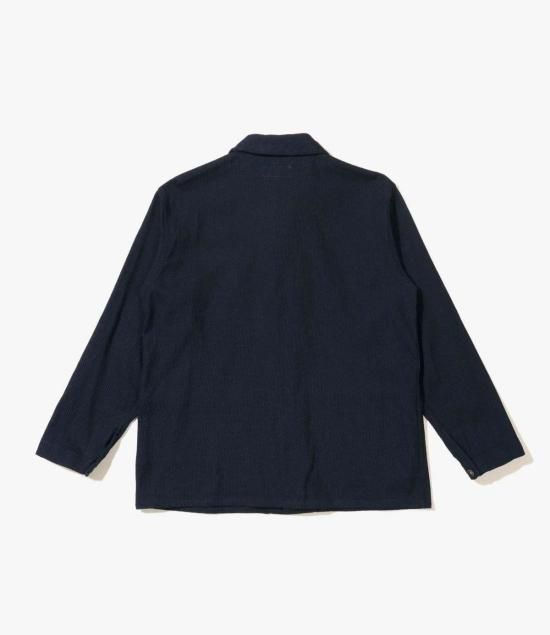 엔지니어드가먼츠 자켓 Engineered Garments 코튼 헤비 바스켓위브 Workaday 유틸리티 재킷 다크 네이비