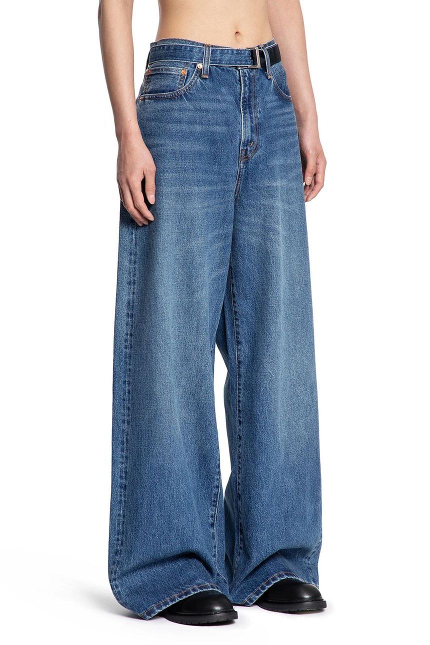 [H71]사카이 250962S 401 남성 데님 팬츠 청바지 와이드 스트레이트 바지 반바지 SACAI Levis Collaboration Denim Pants