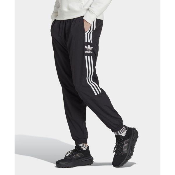 adidas 아디다스 락업 트레포일 트랙 팬츠 - 블랙 IA6355