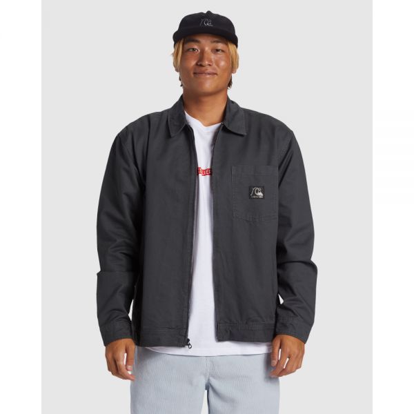 Quiksilver 퀵실버 남성 DNA 서프 해링턴 재킷 - 타맥