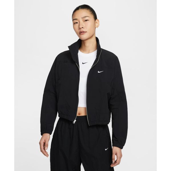 NIKE 나이키 스포츠웨어 에브리씽 우븐 오버사이즈 리펠 UV 프로텍션 재킷 W - 블랙:화이트 HJ1000-010