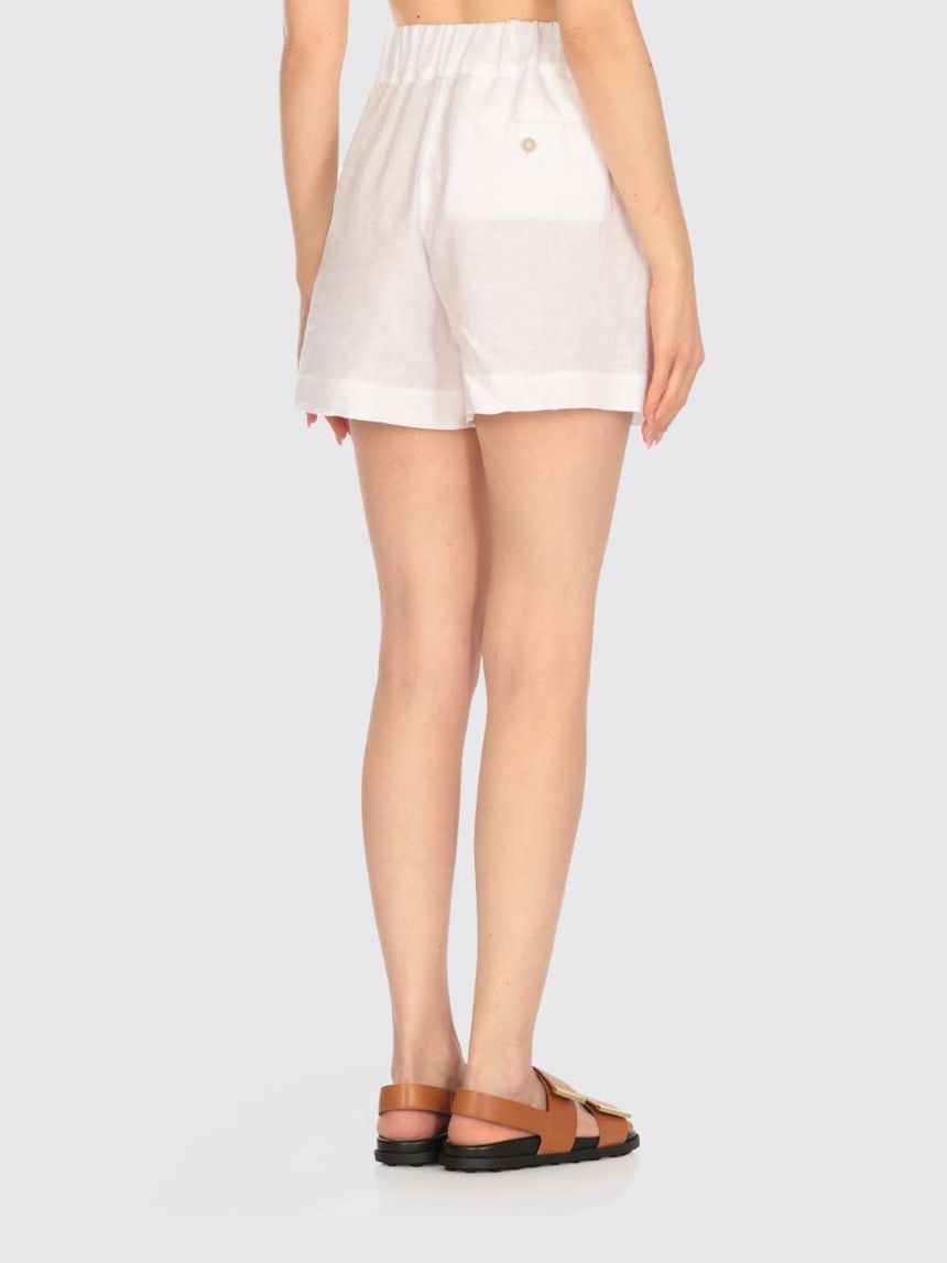 ショートパンツ 120% LINO Woman Short White 32ALIW29BR000F753000ALIW 000050 Other Brand | 120% Lino Womans Short 120 Lino