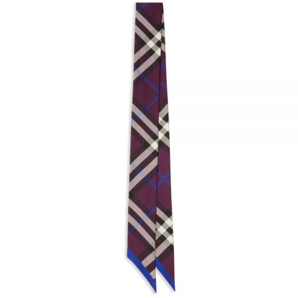 BURBERRY 버버리 Skinny Check Silk Scarf (8090980) (스키니 체크 실크 스카프)