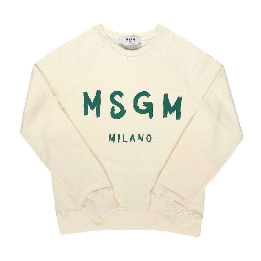 MSGM 맨투맨 3741MDM513 247799 02 브러시드 로고 여성맨투맨