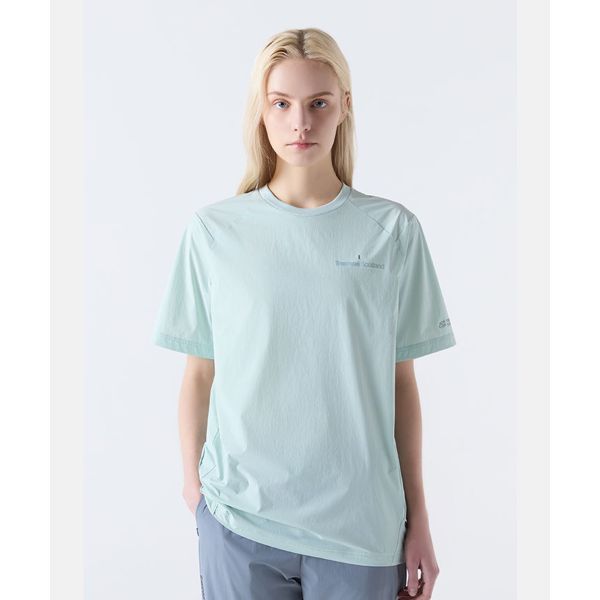 DESCENTE SCO 우븐 반팔 티셔츠 민트(SQ223IWH42)