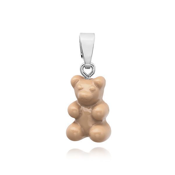 크리스탈헤이즈 NOSTALGIA BEAR-SALT CARAMEL-CLASSIC CONNECTOR SILVER 노스텔지아 베어 클래식 솔트 카라멜 실버 펜던트 팔찌참