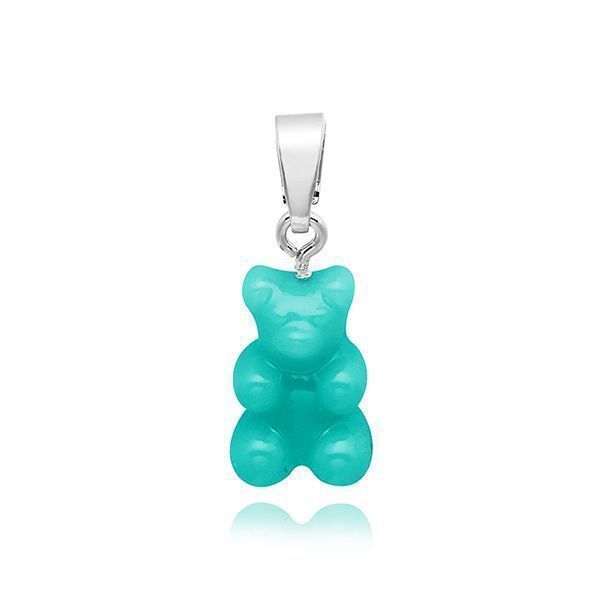 크리스탈헤이즈 NOSTALGIA BEAR CLASSIC SILVER MYKONOS BLUE 노스탤지아 베어 클래식 실버 펜던트 팔찌참