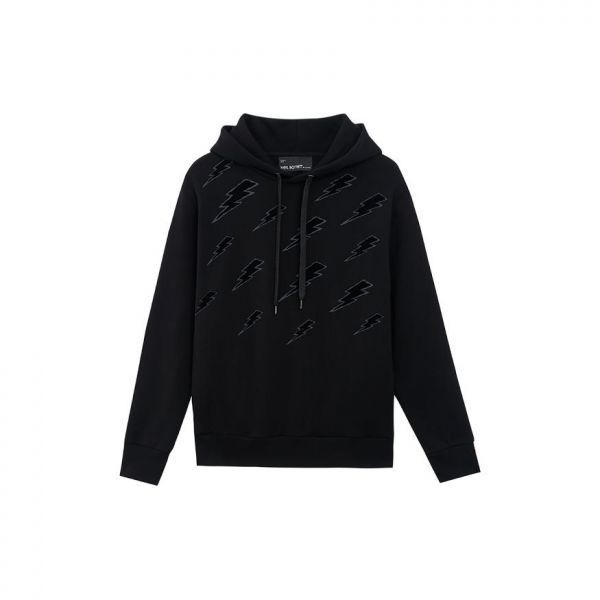 271045 NEIL BARRETT Easy Blouson Degrade Rain Bolts Hoodie (NBV7JS224A-V519S-059) (이지 블루종 레인 볼트 그라데이션 후디)