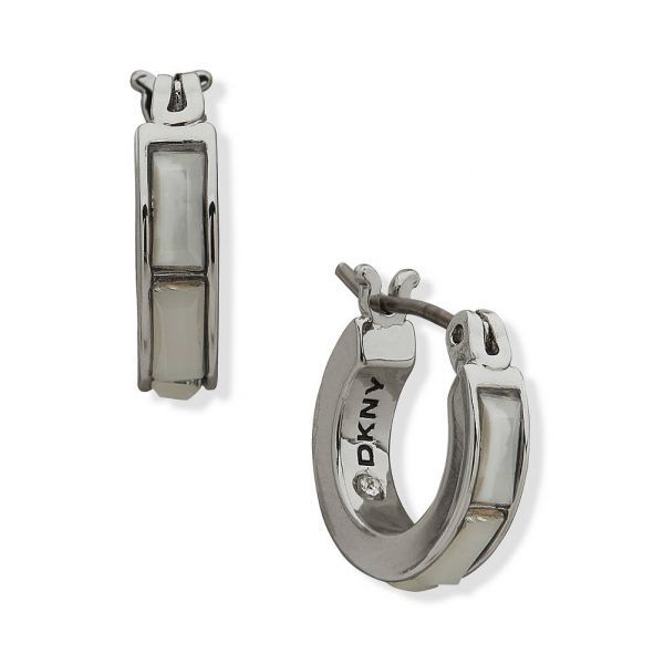 DKNY 14mm 바게트 후프 귀걸이 3402361