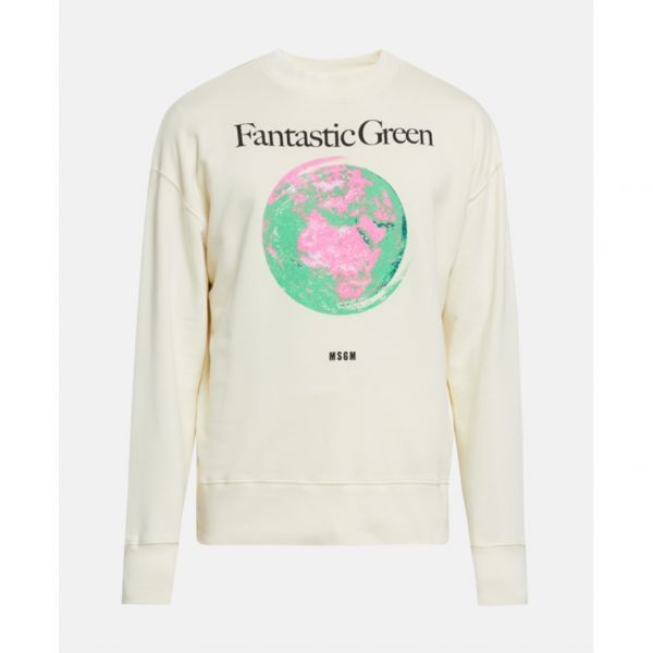 MSGM 남자 스웻셔츠 맨투맨 오트밀 3446MM08 237299 736646 (가)