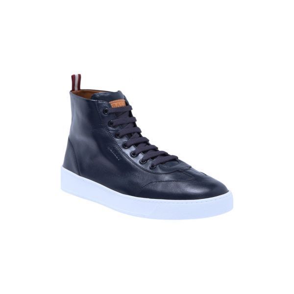 Bally 발리 브루스 6230481 남성 잉크 하이탑 가죽 스니커즈 사이즈 6 US