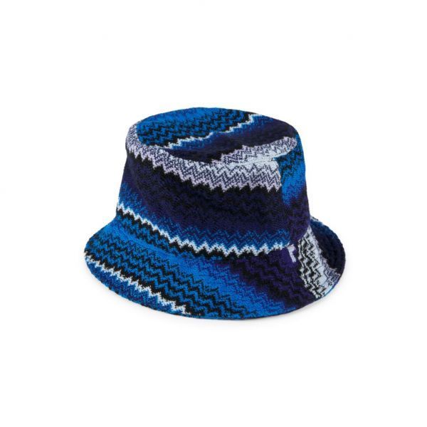 Missoni 미소니 체브론 울 혼합 버킷 햇 네이비 멀티 2799571