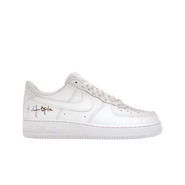 (W) 나이키 x 트래비스 스캇 에어포스 1 '07 로우 캑터스 잭 유토피아 에디션 화이트 (W) Nike x Travis Scott Air Force 1 '07 Low Cactus Jack Utopia Edition White