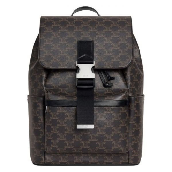 셀린느 25SS BACKPACK IN TRIOMPHE CANVAS AND CALFSKIN 120812GL7 38SI 트리옹프 캔버스 카프스킨 배팩 1416663
