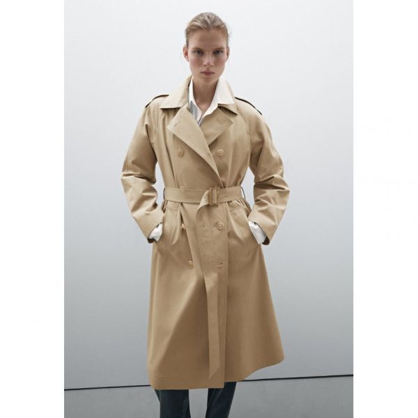 Massimo Dutti 마시모 두띠 트렌치코트 - 밝은 갈색