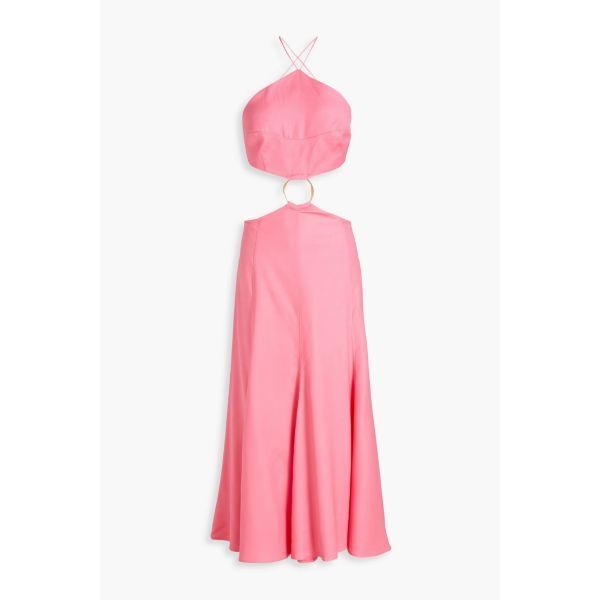컬트 가이아 Nadeesha embellished cutout woven midi dress - Pink 150337