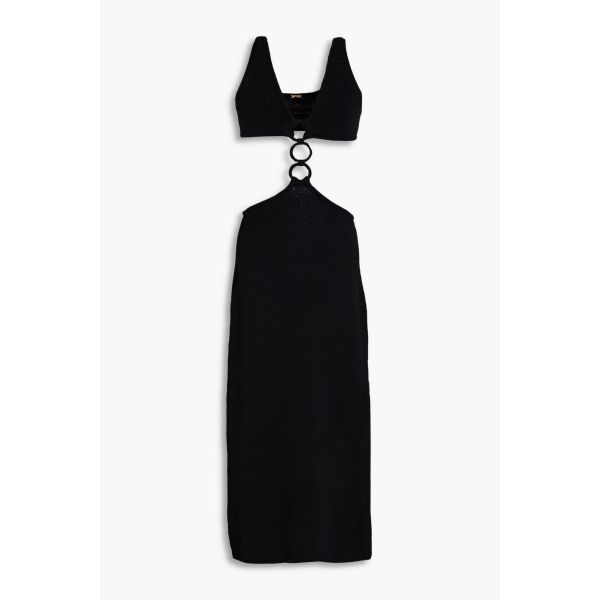 컬트 가이아 Mert cutout cotton-blend midi dress - Black 150331