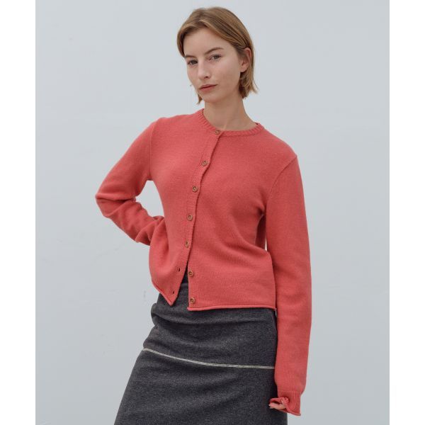 BENSIMON 벤시몽 WINTER WOOD BUTTON CARDIGAN - ROSE