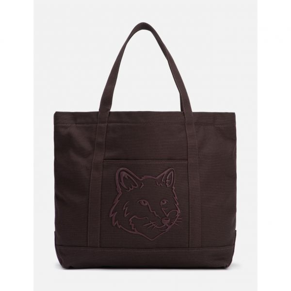 Maison Kitsuné 볼드 폭스 헤드 라지 토트백 271639