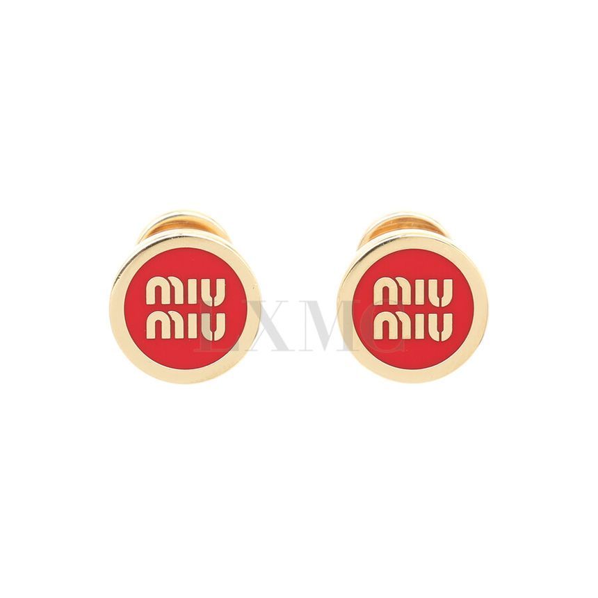 ピアス MiuMiu FW25 Miu Miu Bijoux (5IO213 2F6TF0033) ミュウミュウ Miu Miu ミュウミュウ MIU MIU PIERCED EARRINGS