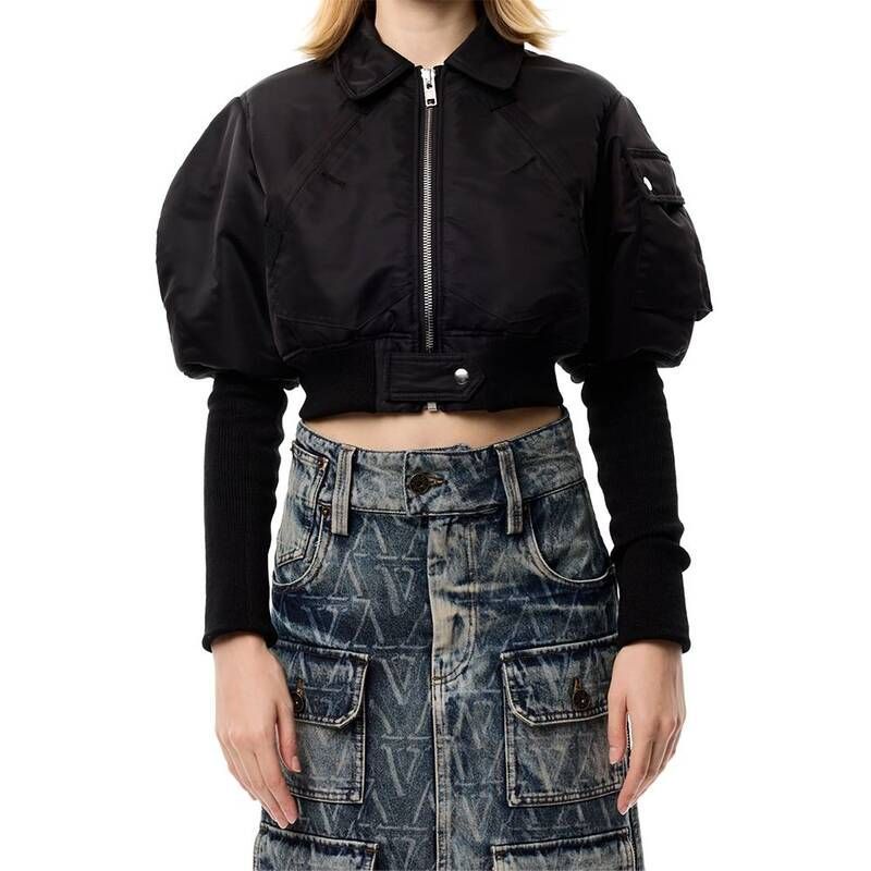 바케라 VAQUERA WOMEN AVIATOR JACKET BLACK NEVQO5JP201-BK 1423727