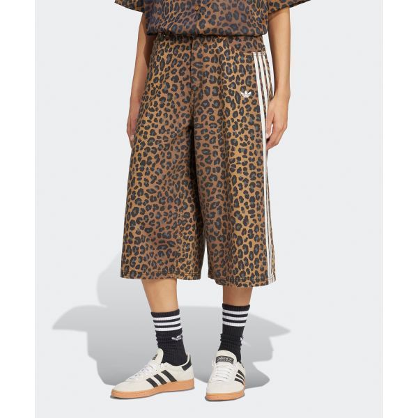 adidas 아디다스 데님 버뮤다 숏 팬츠 - 브라운 KA2676