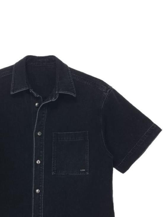 25SS 우영미 반팔 셔츠 W251SH29875B Black