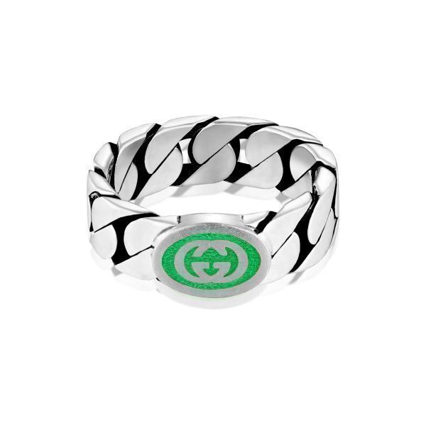 구찌 GUCCI YBC701612001 INTERLOCKING G RING 공용 반지