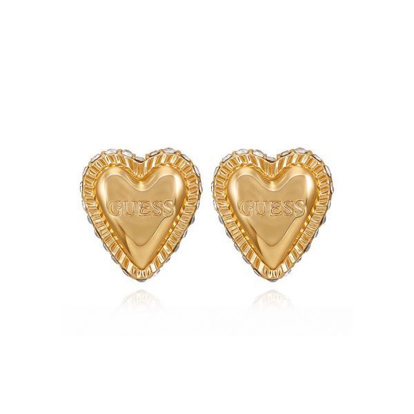 GUESS® 게스® 골드 톤 하트 스터드 귀걸이 3403162