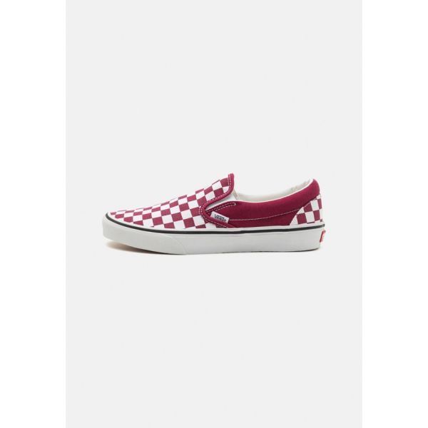 Vans 반스 클래식 유니섹스 - 슬립온 체크무늬 진달래