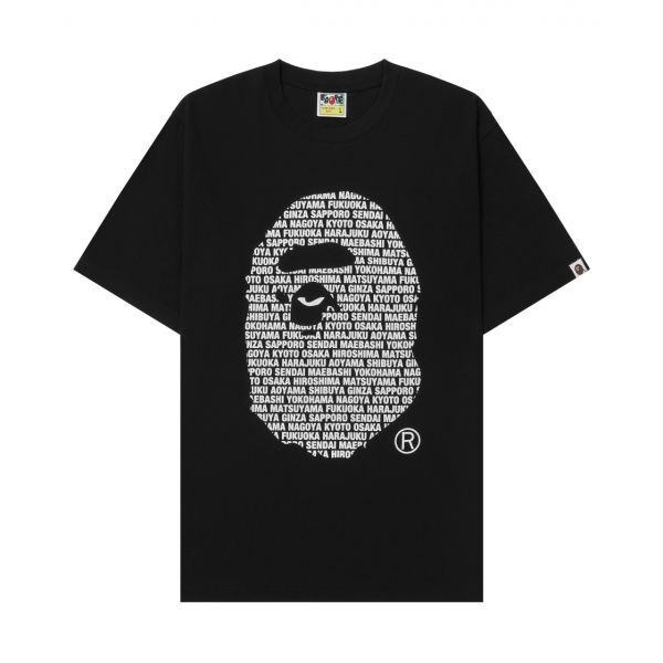 베이프 재팬 에이프 헤드 티셔츠 블랙 BAPE Japan Ape Head T-Shirt Black
