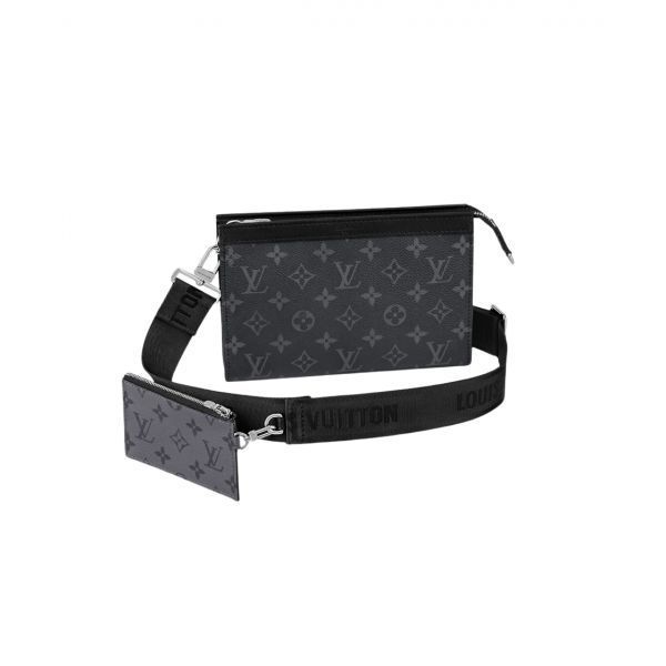 루이비통 가스통 웨어러블 월렛 모노그램 이클립스 Louis Vuitton Gaston Wearable Wallet Monogram Eclipse