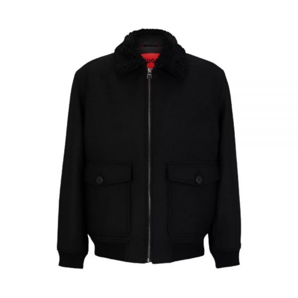 HUGO BOSS 휴고보스그린 50497093-001 (테디 칼라 레귤러 핏 봄버 자켓)