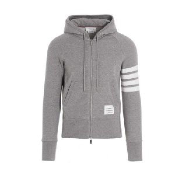 THOM BROWNE 톰브라운 4바 엔지니어드 저지 집업 후드 라이트그레이 MJT022H00535068 1384248