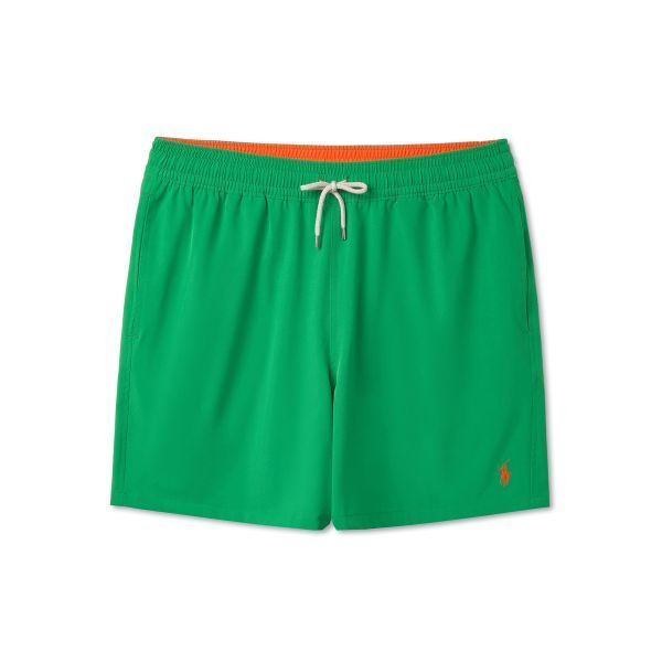 POLO RALPH LAUREN 14.0cm 트래블러 스윔 트렁크 - 그린
