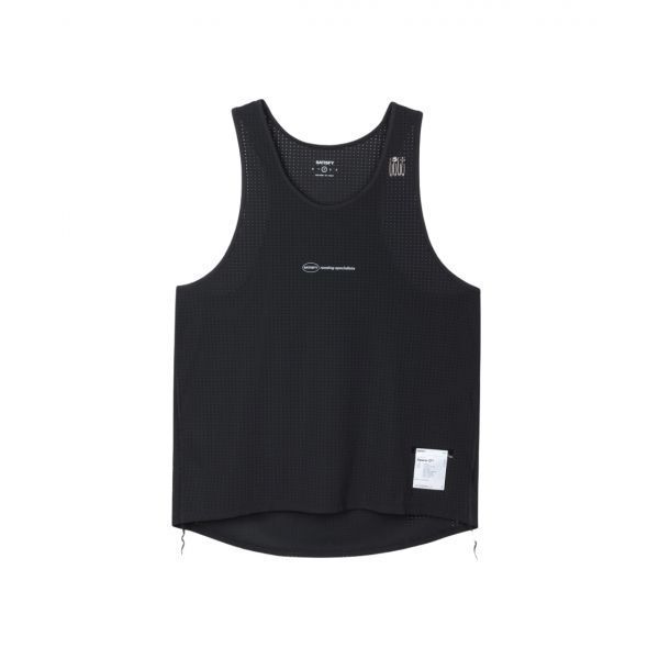 새티스파이 스페이스-O 싱글렛 블랙 Satisfy Space-O Singlet Black