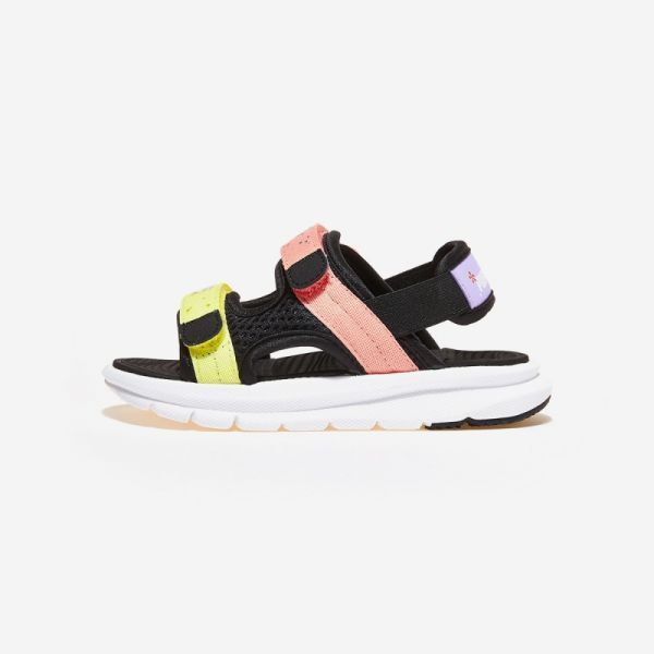 푸마 이볼브 샌들 스폰지밥 프리스쿨 - PUMA Black-Rose Dust-Lucent Yellow-PUMA
