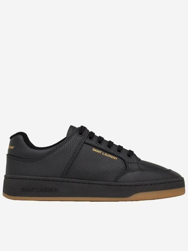 Saint Laurent Grained Leather SL61 Low-Top Sneakers stamp