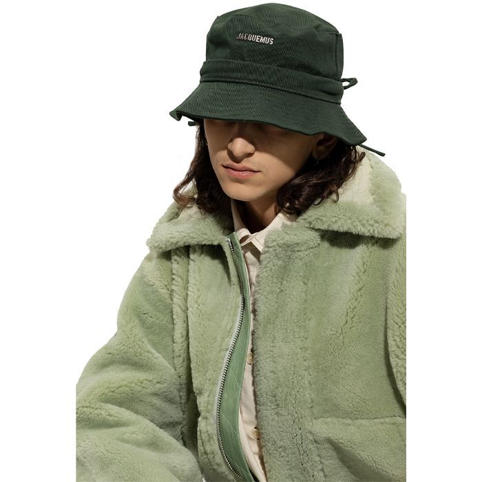 Jacquemus Le Bob Bucket Hat Dark Green 223AC001 5012 590  display picture 1