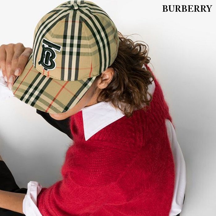 Burberry Archive TB Vintage Check Baseball Cap A5373 8027502  display picture 3