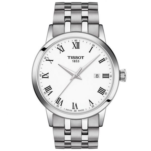 티쏘 남성 스위스 클래식 드림 스테인리스 스틸 브레이슬릿 시계 42mm 3293830