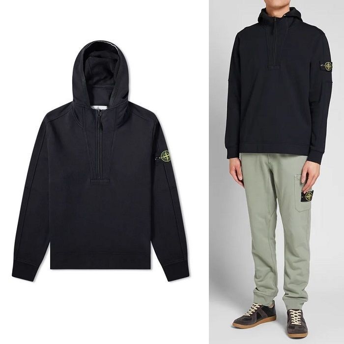 Stone Island Half Zip Hoodie 701560551 V0020 45117708 | eBay