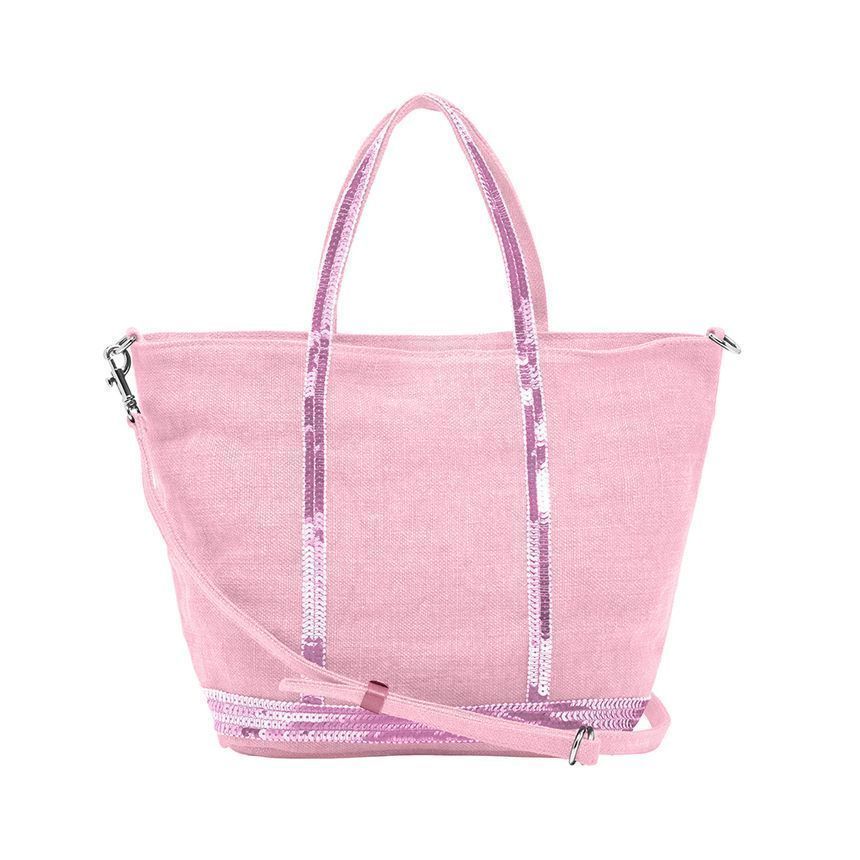 카바스 쇼퍼백 가방 바네사 브루노 린넨 핑크 Cabas S Shopper Bag - Vanessa Bruno - Linen - Pink