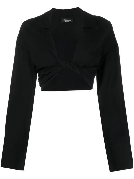 Tシャツ・カットソー Blumarine Embellished stretch nylon t-shirt (4C047A N0990) 블루마린(BLUMARINE) | 블루마린 Embellished stretch nylon t