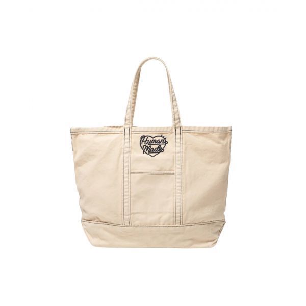 휴먼 메이드 가먼트 다이드 토트백 화이트 Human Made Garment Dyed Tote Bag White