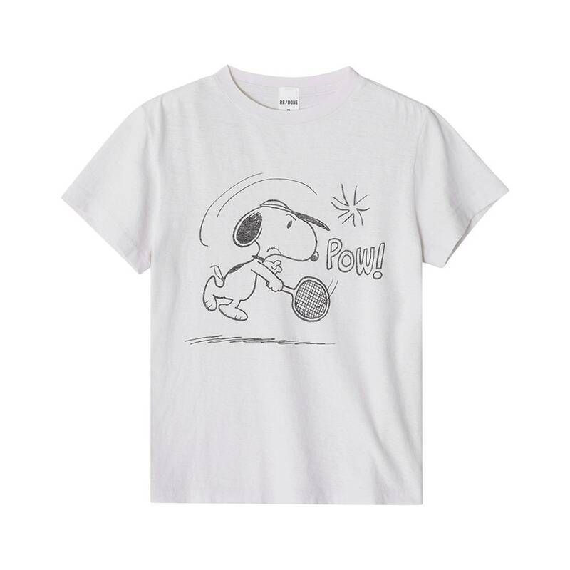 【関税込み】Re/Done ホワイト Classic 'Peanuts Crush' Tシャツ RE/DONE | Classic 